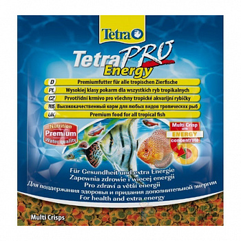 TETRA Pro Energy Корм для всех видов тропических рыб энергетический, чипсы 12 г