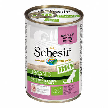 SCHESIR BIO Консервы д/собак, Свинина 400 г