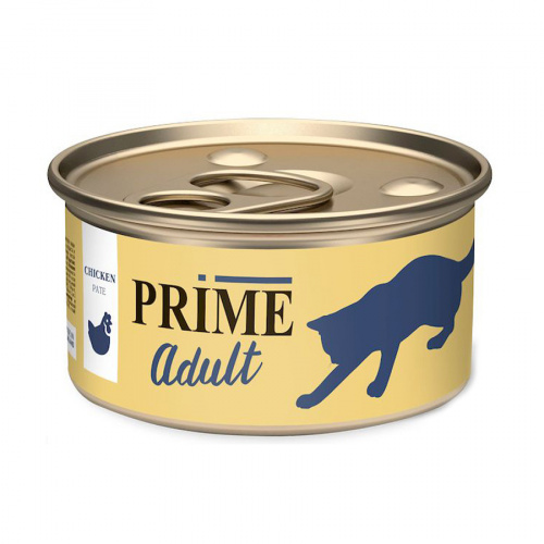 PRIME Консервы для кошек Курица паштет ж/б 75 гр 137.2019
