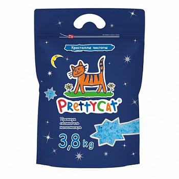 PRETTYCAT Наполнитель Силикагеливый Кристаллы Чистоты