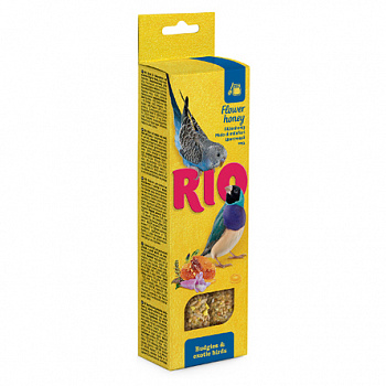 RIO Палочки для волнистых попугайев и экзотических птиц с медом 80 г