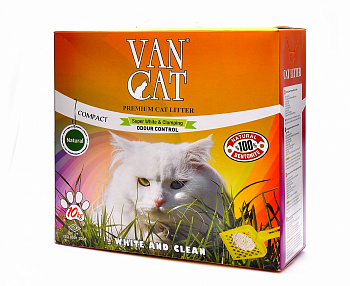 VAN CAT Natural Наполнитель Комкующийся 100%  Натуральный коробка 10 кг