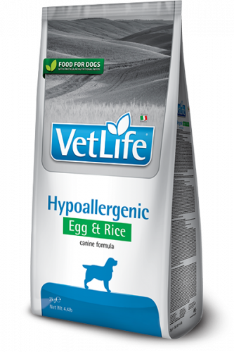 FARMINA Vet Life DOG Hypoallergenic Сухой корм д/собак Диета (при аллергии) Яйцо и Рис