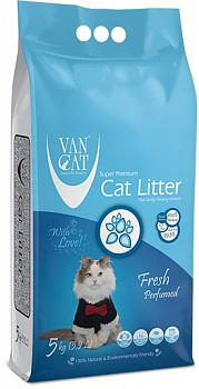 VAN CAT Fresh Наполнитель Комкующийся с ароматом Весенней Свежести