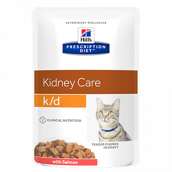 HILL'S Prescription Diet k/d Renal Пауч д/кошек Диета (Проф-ка заболевания почек) Лосось
