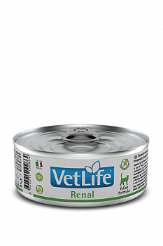FARMINA Vet Life CAT Renal Консервы д/кошек Диета (при ХПН) паштет 85 г