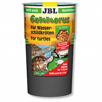 JBL Gammarus Refill Лакомство для водных черепах размером 10-50 см 750 мл (80 г)