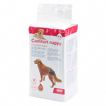 SAVIC Comfort Nappy Памперсы для собак №6 (46-56 см) 12 шт