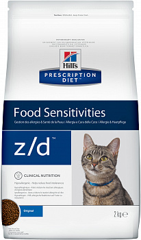 HILL'S Prescription Diet z/d Food Sensitivities Сухой корм д/кошек Диета (При пищевой аллергии)
