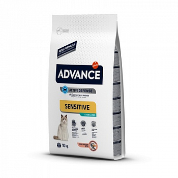 ADVANCE Sterilized Sensitive Сухой корм для стерилизованных кошек с Лососем
