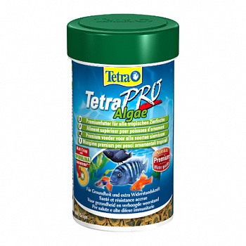 TETRA Pro Algae Корм для всех видов тропических рыб со спирулиной чипсы 500 мл