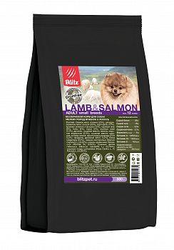 BLITZ Holistic Grain Free Small Беззерновой корм д/собак мелких пород Ягненок и Лосось