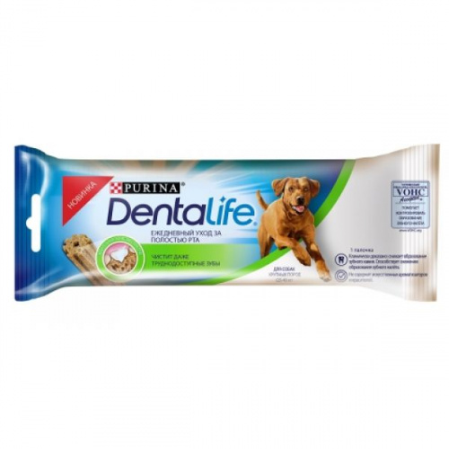 PURINA DentaLife Лакомство д/собак крупных пород (25-40 кг) с Курицей 36 г