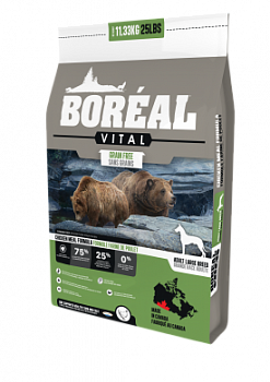 BOREAL Vital Беззерновой сухой корм для собак крупных пород с Курицей 11.33 кг