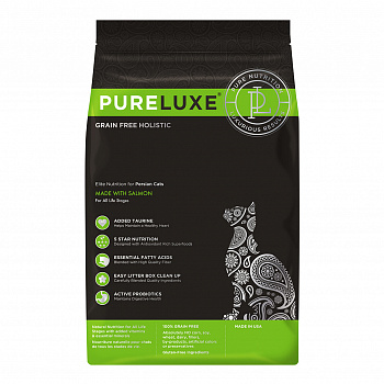 PURELUXE Сухой корм для персидских кошек с лососем