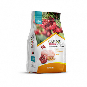 CARNI LIFE Корм для котят Kitten Курица гранат клюква