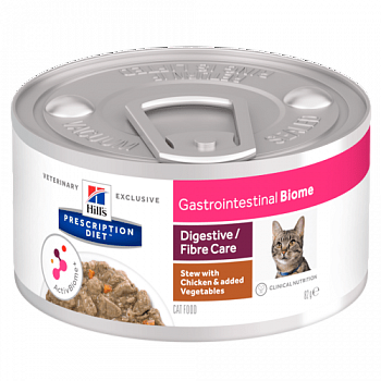 HILL'S Prescription Diet Gastrointestinal Biome Консервы д/кошек Диета (При растройствах ЖКТ) Рагу