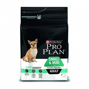 PURINA Pro Plan Adult Сухой корм д/собак мелких и карл пород Чувствит пищеварение Ягненок