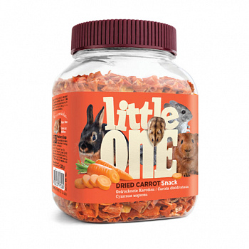 LITTLE ONE Лакомство для грызунов Сушеная морковь 200 г
