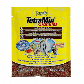 TETRA Min Granules Корм для всех видов тропических рыб гранулы 15 г