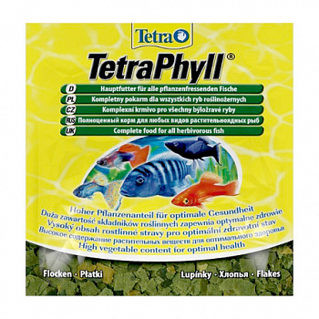 TETRA Phyll Корм для травоядных рыб хлопья 12 г