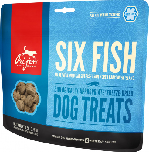 ORIJEN Six Fish Dog Лакомство д/собак 6 видов Рыб
