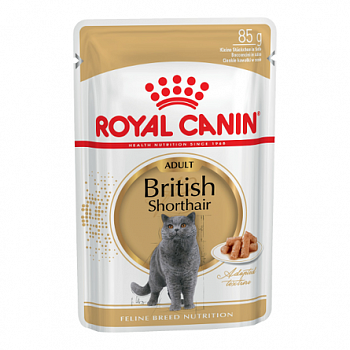 101.0316 РК British Shorthair Adult пауч соус 85гр д/Британской корот кошки с 12мес