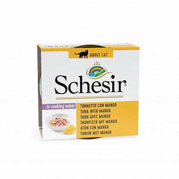 SCHESIR Консервы д/кошек Тунец и Манго, желе 75 г