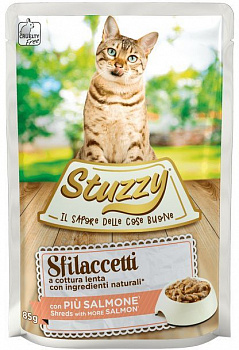 STUZZY SFILACCETTI Пауч для кошек Лосось в соусе 85 г