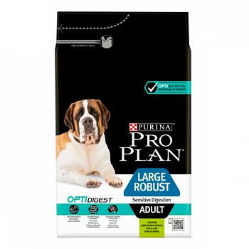 PURINA Pro Plan Large Robust Сухой корм д/собак крупных пород мощ телосл Чувствит пищ Ягненок