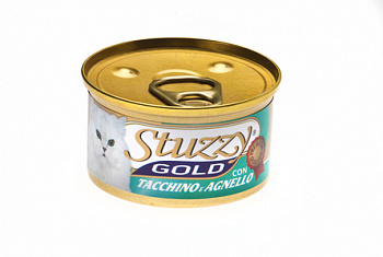 STUZZY GOLD Консервы д/кошек Мусс с Индейкой и Ягненком 85 г