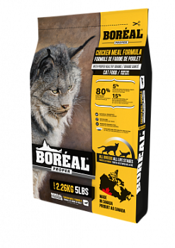 BOREAL Proper Низкозерновой сухой корм для кошек с Курицей