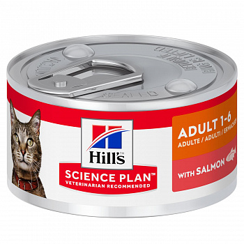 HILL'S SP Optimal Care Консервы д/кошек с Лососем, паштет