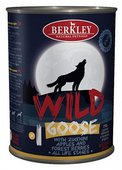 BERKLEY Wild Консервы д/собак №1 Гусь с цукини, яблоками и лесными ягодами 400 г