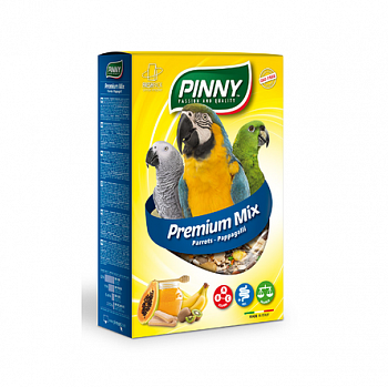 PINNY PM Корм для средних и крупных попугаев витаминизированный фрукты бисквит