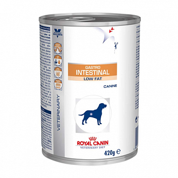 ROYAL CANIN Gastro-Intestinal Low Fat Консервы д/собак Диета (лечение ЖКТ) низкокалор 410г