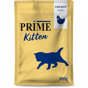 PRIME Пауч для котят Курица паштет 100 гр 137.3217