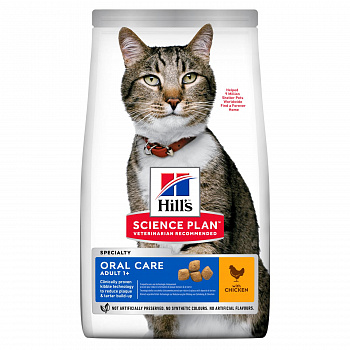 HILL'S SP Oral Careh Сухой корм д/кошек Уход за полостью рта с Курицей