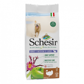 SCHESIR Natural Selection Grain-Free Сухой корм для собак средних и крупных пород Индейка 9,6 кг