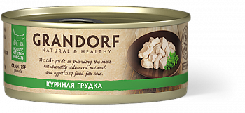 Grandorf консервы для кошек Куриная грудка 70гр