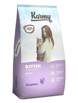 KARMY Kitten Сухой корм для беременных кошек и котят до 1 года с Индейкой