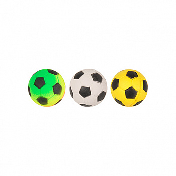 FLAMINGO Игрушка д/кошек Футбольный Мяч , цвет в асс-те, резина, 4 см