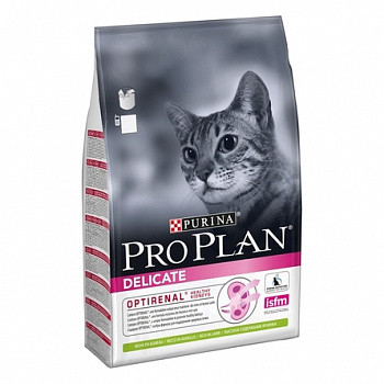 PURINA Pro Plan Delicate Сухой корм д/кошек Чувствительное пищеварение с Ягненком