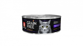 ЗООГУРМАН Grain Free Беззерновые консервы для кошек с Телятиной 100 г