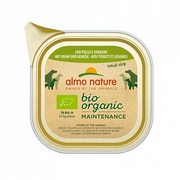 ALMO NATURE Bio Pate Chicken&Vegetables Консервы для cобак с Курицей и Овощами паштет