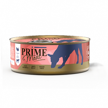 PRIME MEAT Консервы для собак Индейка с телятиной филе в желе ж/б 325г 137.4167