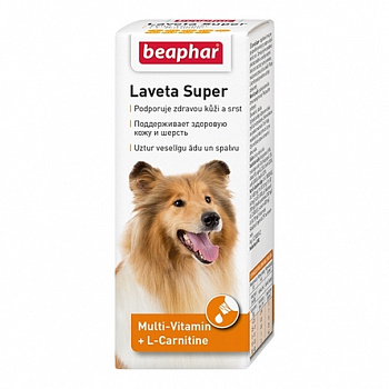 BEAPHAR Laveta Super Витамины для собак для поддержания здоровой кожи и шерсти 50 мл