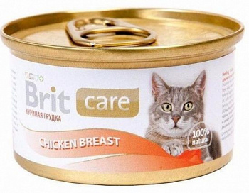 BRIT Care Chicken Breast Консервы д/кошек Куриная грудка 80 г