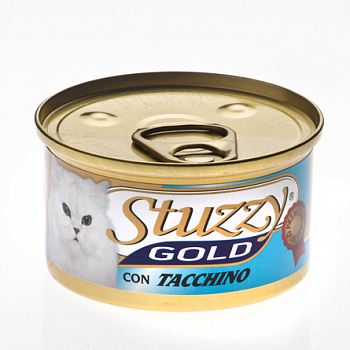 STUZZY GOLD Консервы д/кошек Мусс с Индейкой 85 г