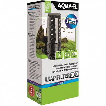 AQUAEL Asap 300 Внутренний фильтр для аквариумов 10-100 л